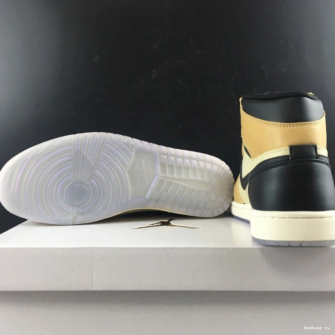 Premium High WMNS 1 Jordan Mushroom Air AH7389-003 Fossil 0427